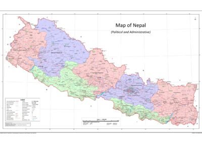 Map of Nepal (Political and Administrative)- English