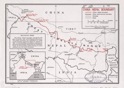 Nepal – China boundary map