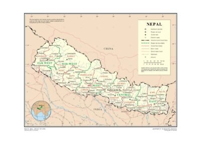 Political map of Nepal – 2007