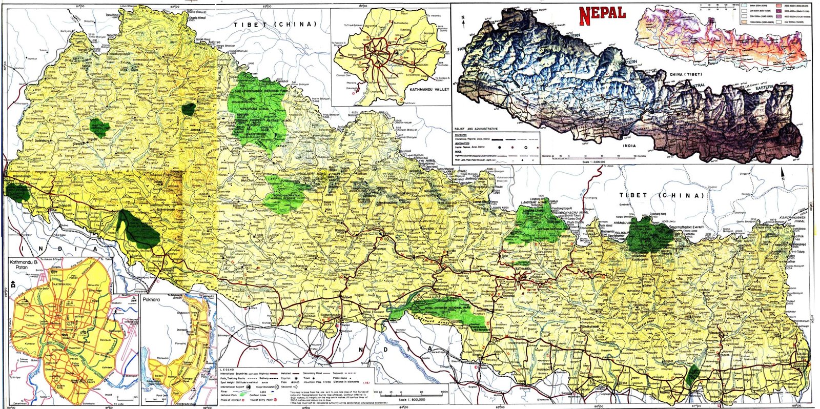 nepal-pol-adm-tourist-map